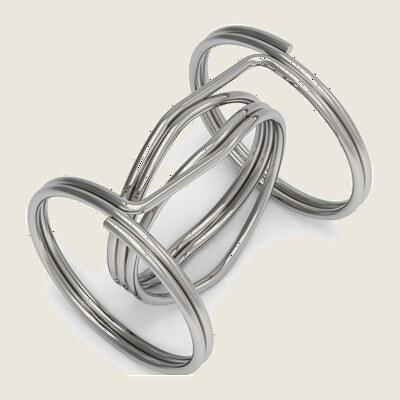 Chrome-plated spring