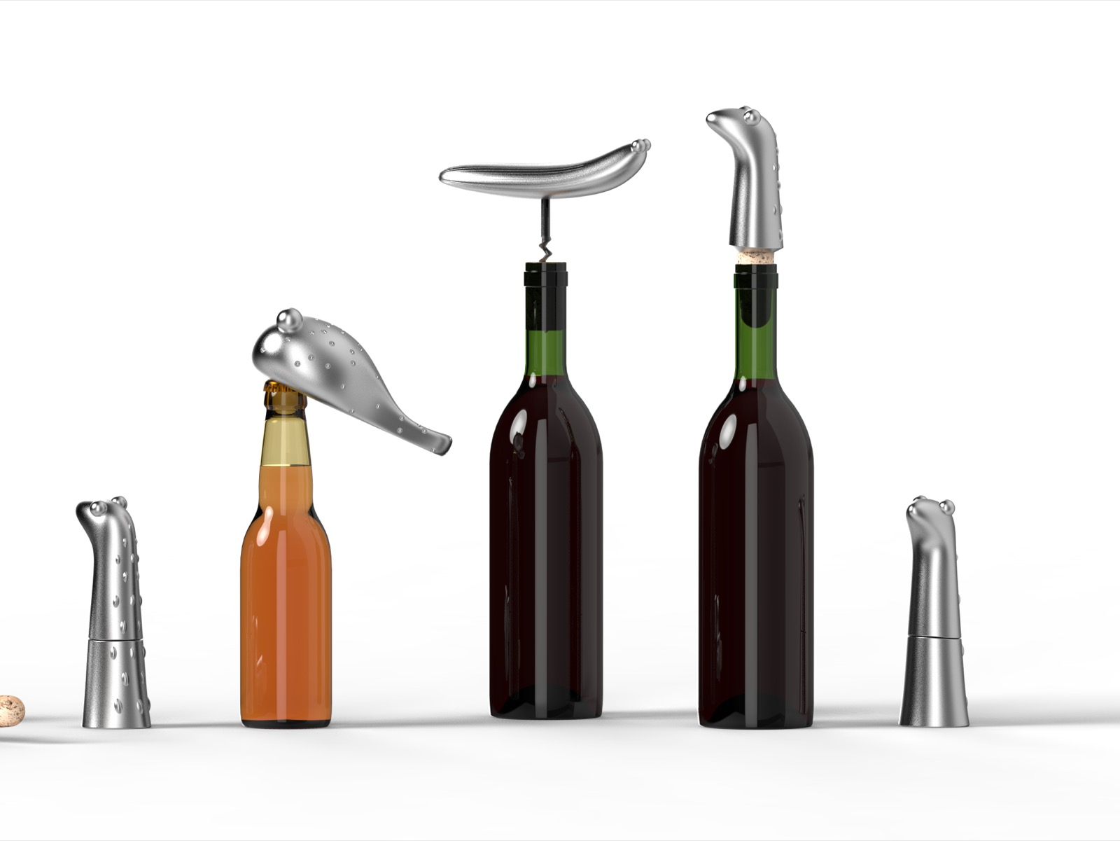Slugs and Tadpoles — cast-metal barware